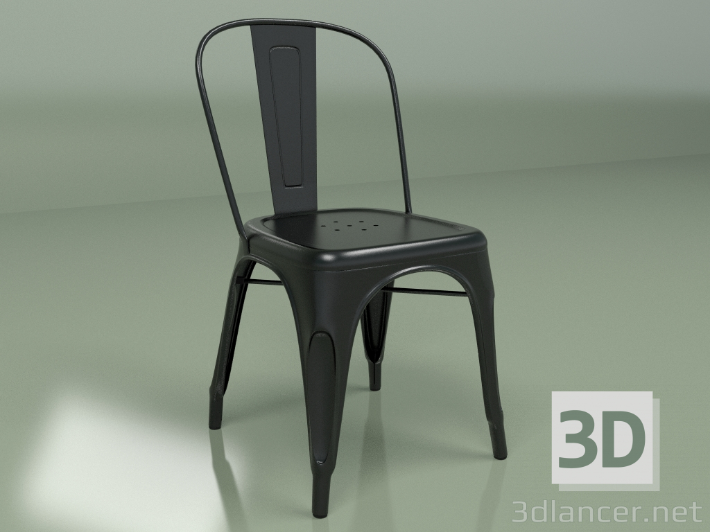modello 3D Sedia Marais Colore (nero) - anteprima