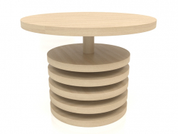 डाइनिंग टेबल डीटी 03 (डी = 1000x750, लकड़ी सफेद)