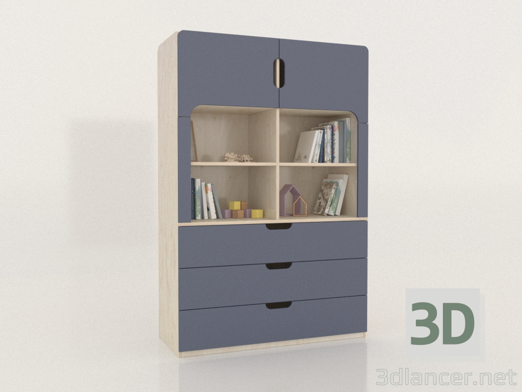3D modeli Kitaplık-sandık MOD K (DIDKAA) - önizleme