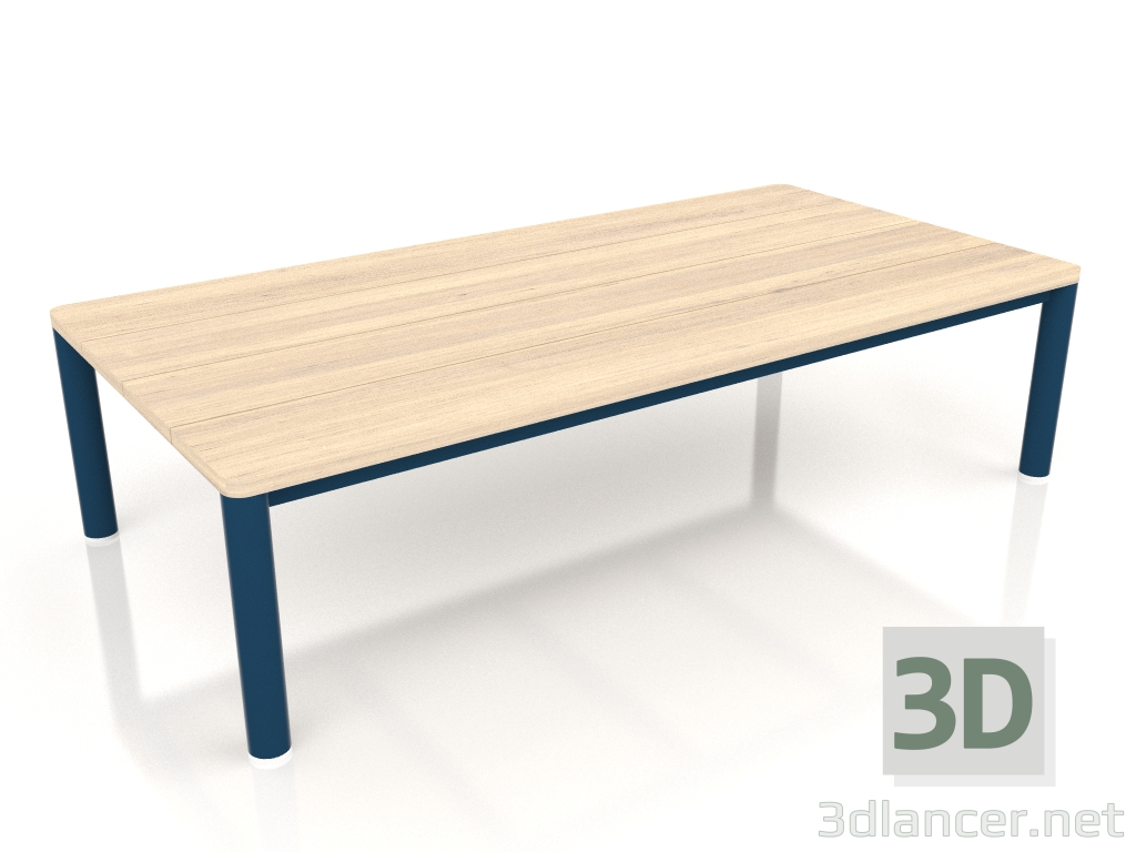 3d model Coffee table 70×140 (Grey blue, Iroko wood) - preview
