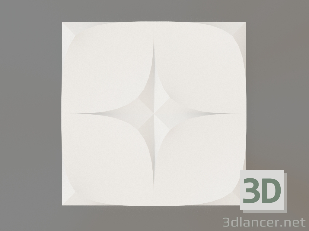 Modelo 3d Painel 3D de gesso Lava - preview