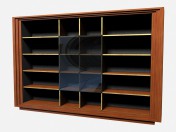 Large Bookcase with glazed sections Sanders