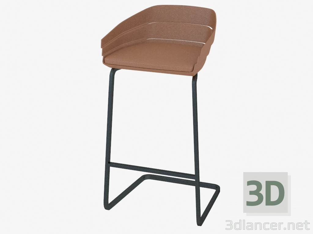 Modelo 3d Cadeira da barra - preview