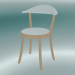 modèle 3D Chaise bistro chaise MONZA (1212-20, hêtre naturel, blanc) - preview