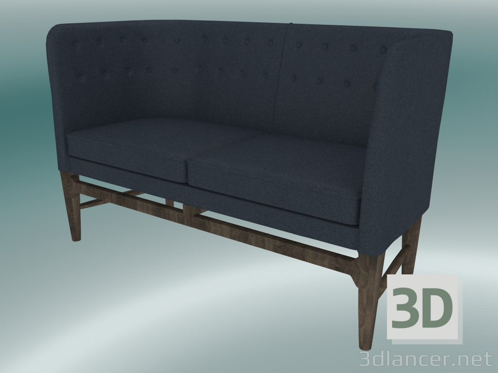 3D modeli Çift kişilik kanepe Belediye Başkanı (AJ6, H 82cm, 62x138cm, Füme yağlı meşe, Divina - 793) - önizleme