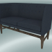 3d model Double sofa Mayor (AJ6, H 82cm, 62x138cm, Smoked oiled oak, Divina - 793) - preview