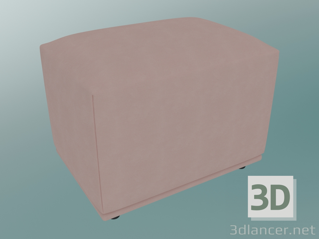 modèle 3D Pouf Echo (38x52 cm, Forest Nap 512) - preview