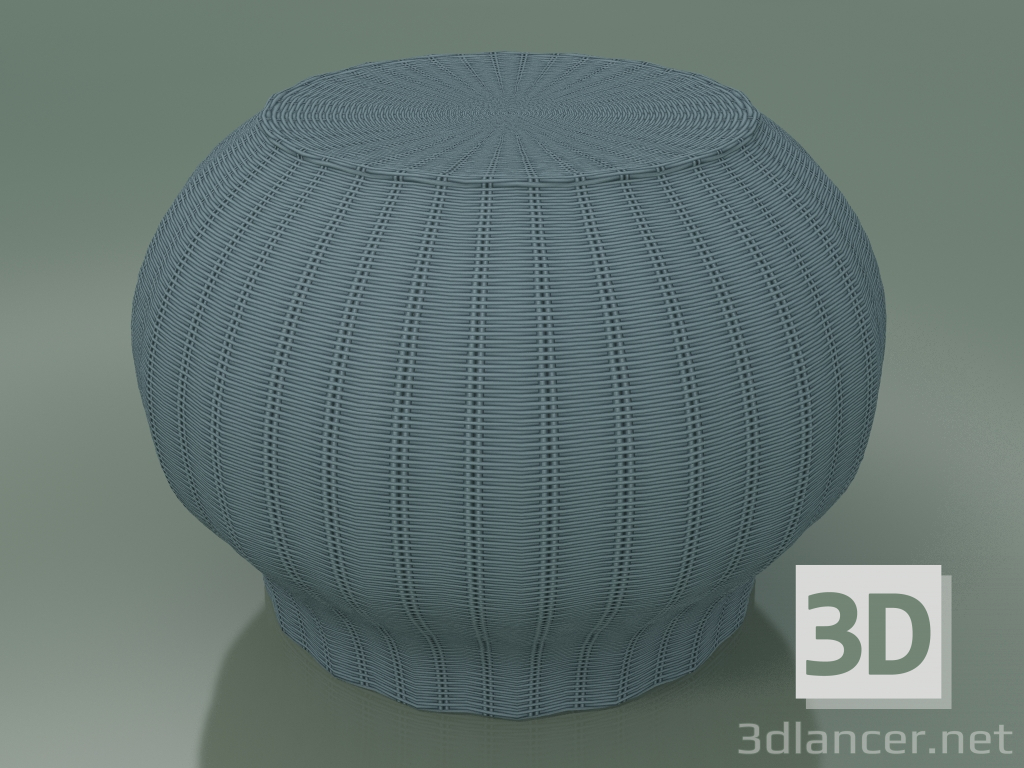 modello 3D Tavolino, pouf (Bolla 10, blu) - anteprima