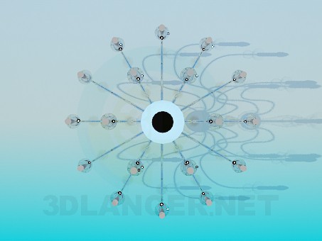 3d model Luxurious chandelier - preview