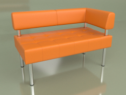 Section double corner left Business (Orange leather)