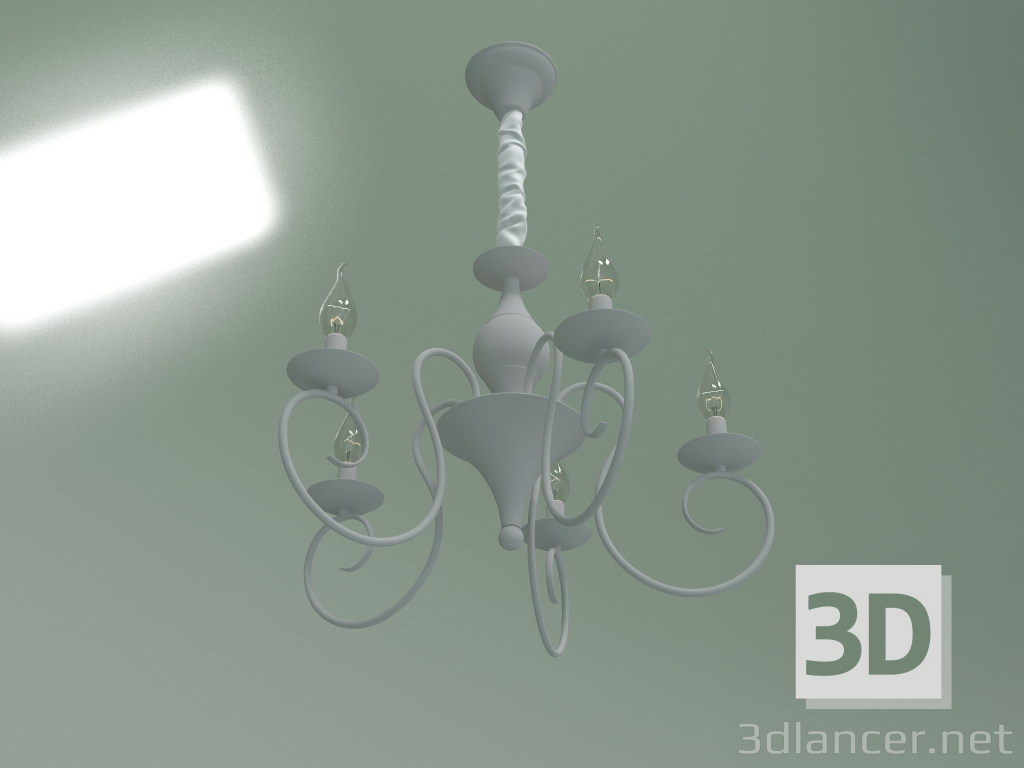3d model Hanging chandelier 235-5 - preview