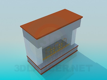 3d модель Камін без витяжки – превью 3d модель Камін без витяжки – превью