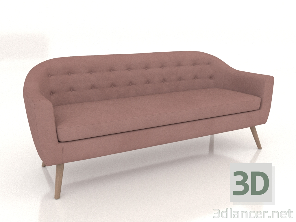 3D Modell Sofa Florence 3-Sitzer (Koralle) - Vorschau