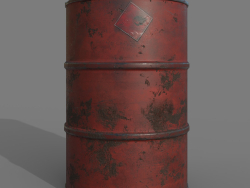 Barrel 200 liters Red rust