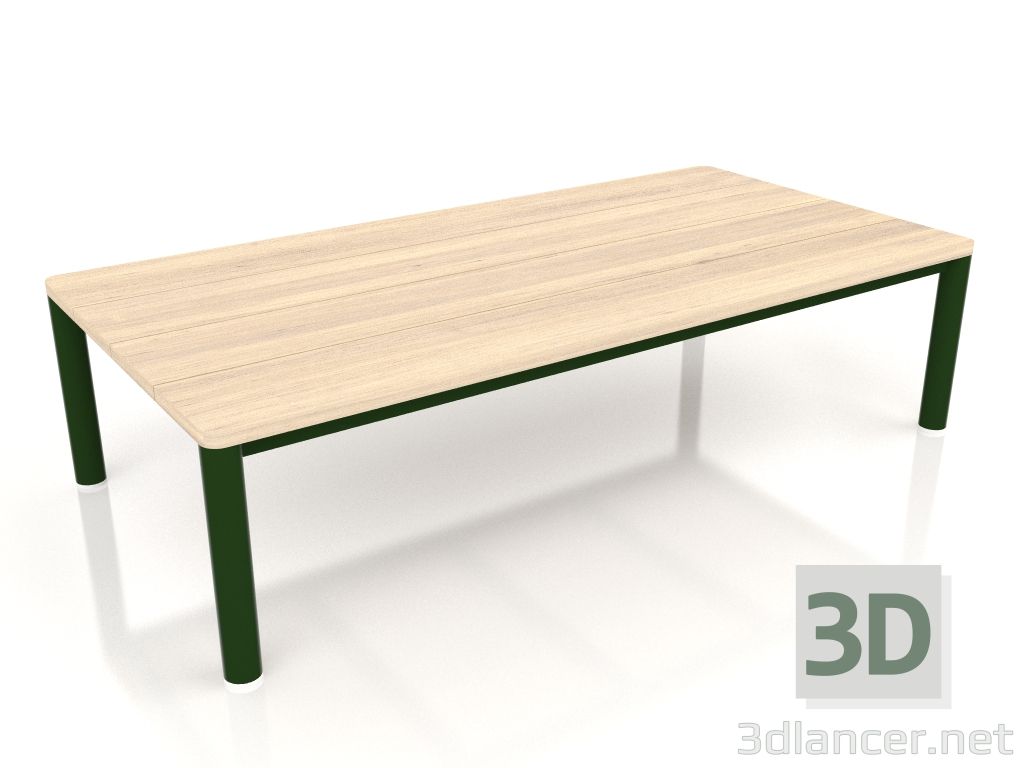 Modelo 3d Mesa de centro 70×140 (verde garrafa, madeira Iroko) - preview