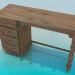 3D Modell Schreibtisch aus Holz - Vorschau