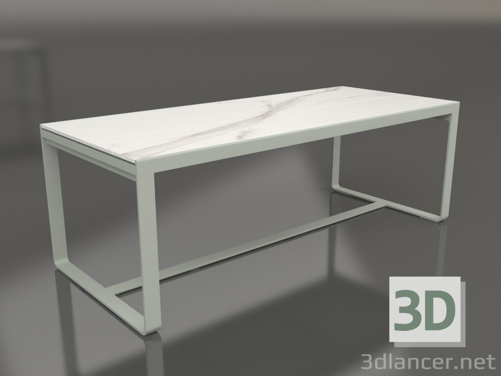 Modelo 3d Mesa de jantar 210 (DEKTON Aura, cinza cimento) - preview