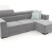 3D Modell Fabio Sofa mit Ottomane (Gallardo 29) - Vorschau