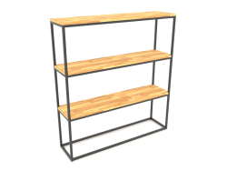 Rack retangular (PISO DE MADEIRA, 120x30x128)