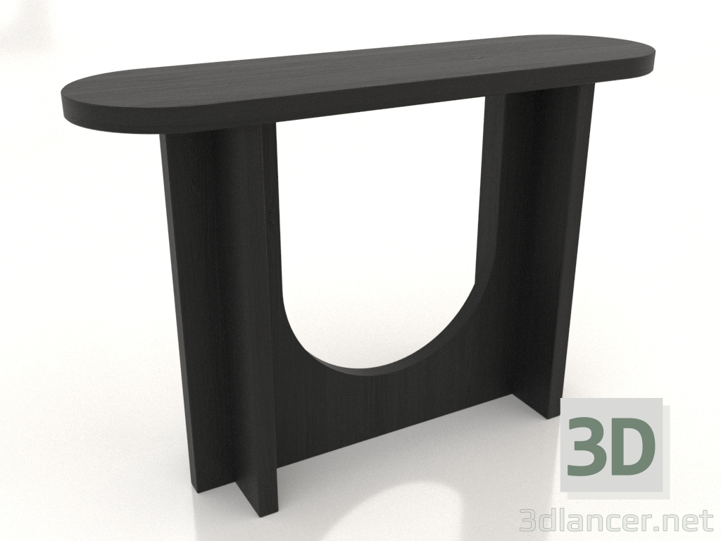 3D Modell Konsole 1200 mm (schwarz RAL 9005) - Vorschau