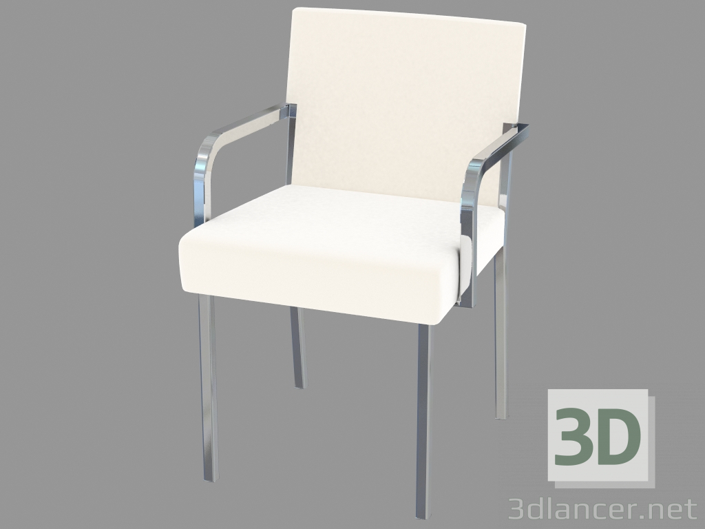 3d model chair with armrests - preview