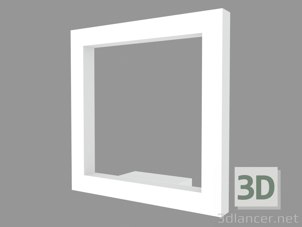 3D modeli Duvar lambası TRIM SQUARE 240 APLIKE ÇİFT EMİSYON (S3160W) - önizleme
