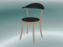 Chair MONZA bistro chair (1212-20, beech natural, black)