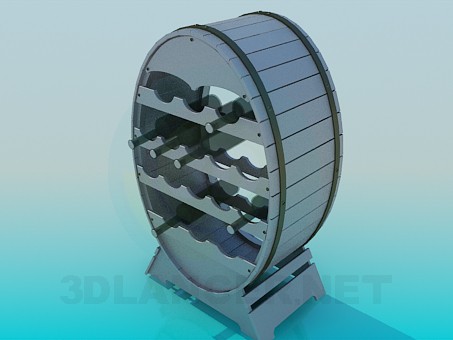modelo 3D Sostenedor del vino - escuchar modelo 3D Sostenedor del vino - escuchar