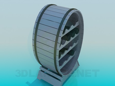 modelo 3D Sostenedor del vino - escuchar modelo 3D Sostenedor del vino - escuchar