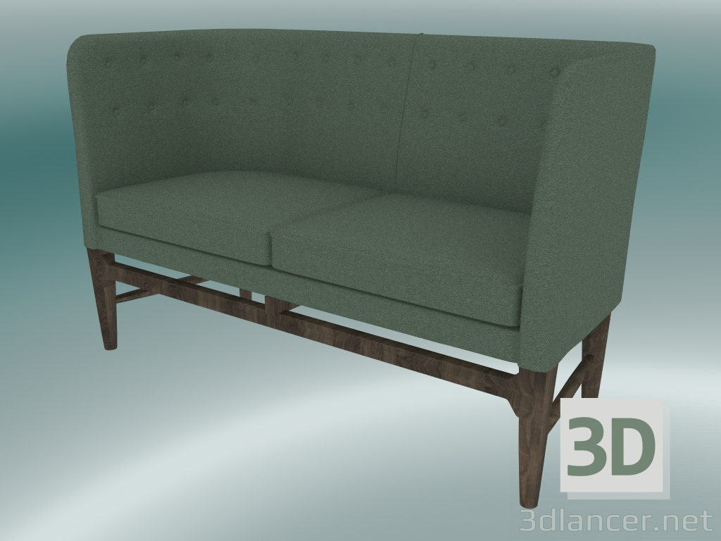 3D modeli Çift kişilik kanepe Belediye Başkanı (AJ6, H 82cm, 62x138cm, Füme yağlı meşe, Divina - 944) - önizleme