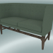 3D modeli Çift kişilik kanepe Belediye Başkanı (AJ6, H 82cm, 62x138cm, Füme yağlı meşe, Divina - 944) - önizleme