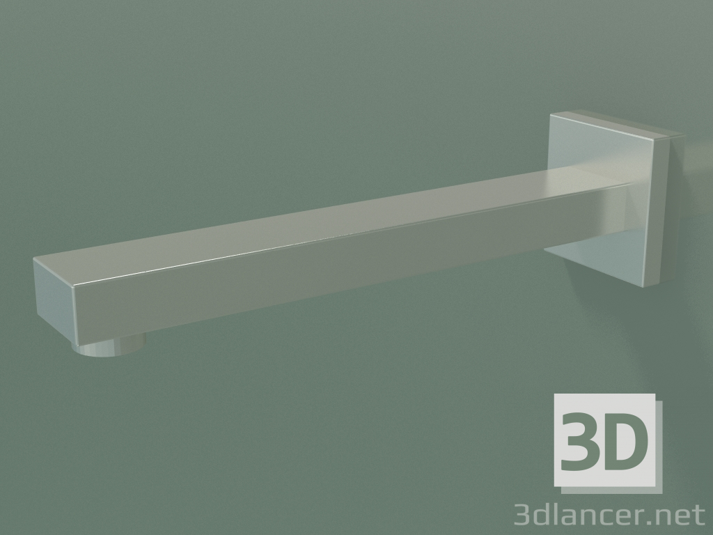 3D modeli Duvara monte lavabo musluğu, çöp setsiz (13805 980-060010) - önizleme