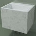 3D modeli Duvara monte lavabo (02R133302, Carrara M01, L 60, P 48, H 48 cm) - önizleme