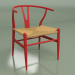 modèle 3D Chaise Wishbone (rouge foncé mat) - preview