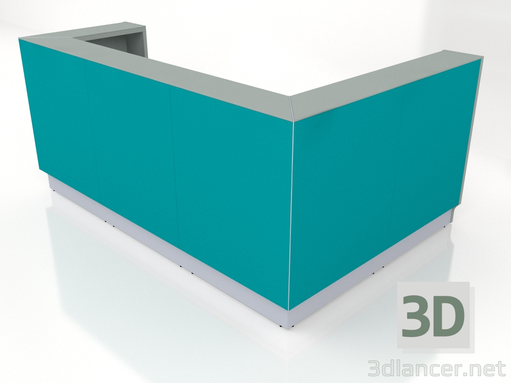 3d model Reception desk Linea LIN39L (2444x1650) - preview