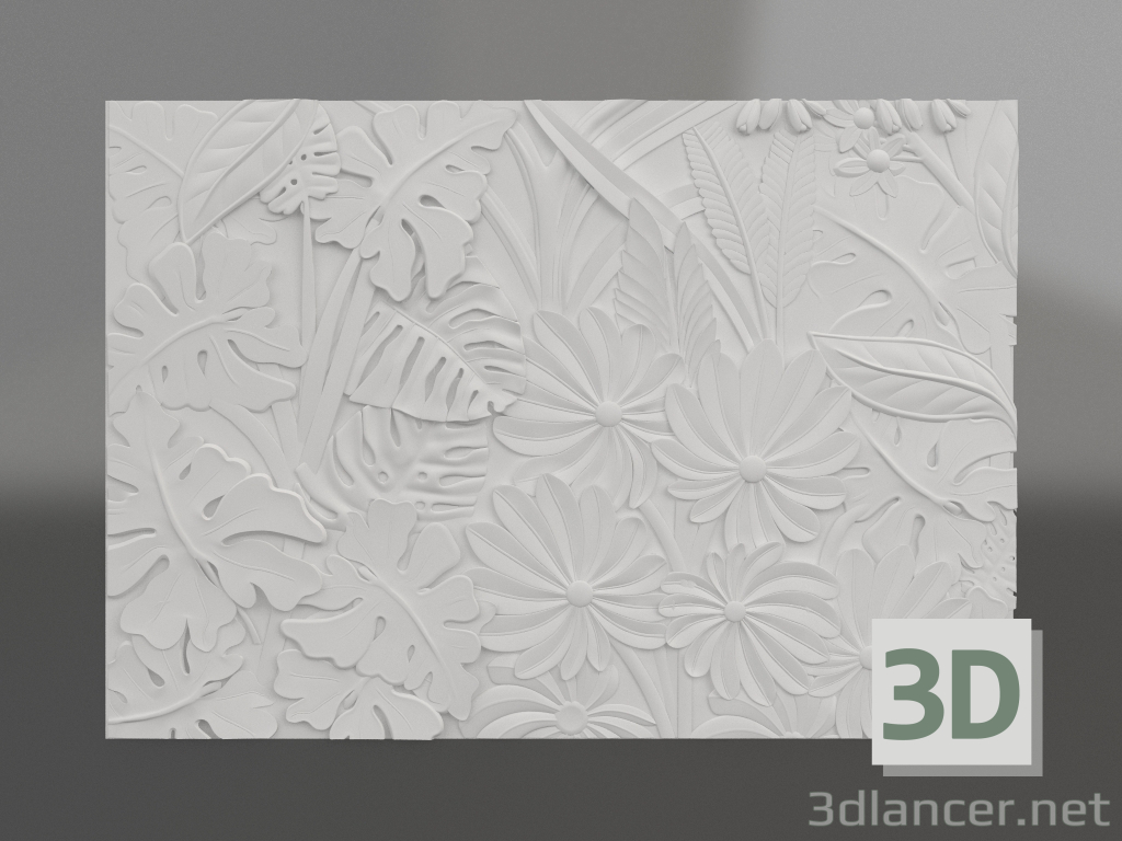 modello 3D Verdi di bassorilievo - anteprima
