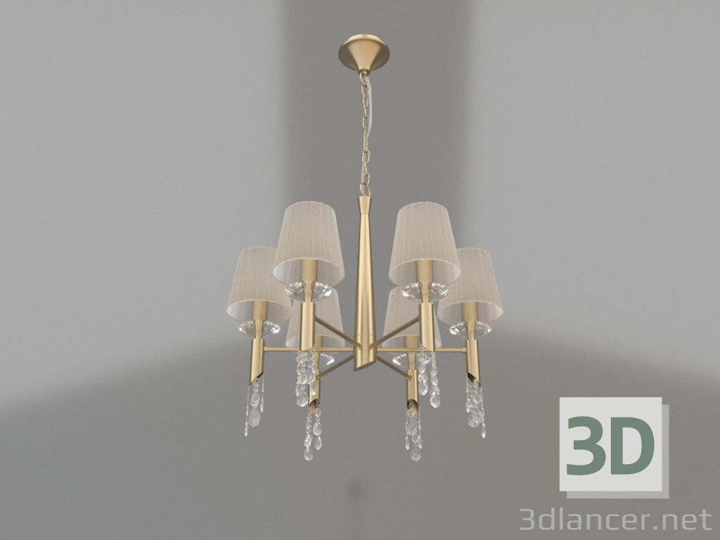 3d model Pendant chandelier (3871) - preview