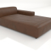3d model Chaise longue 207 with a low armrest on the left - preview