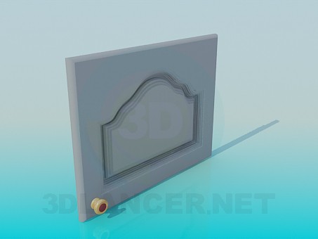 3d модель Дверка с ручкой – превью 3d модель Дверка с ручкой – превью
