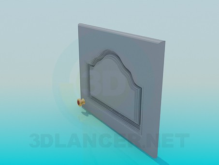 3d модель Дверка с ручкой – превью 3d модель Дверка с ручкой – превью