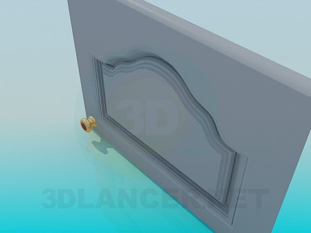 3d модель Дверка с ручкой – превью 3d модель Дверка с ручкой – превью