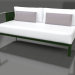 3d model Sofa module, section 1 left (Bottle green) - preview