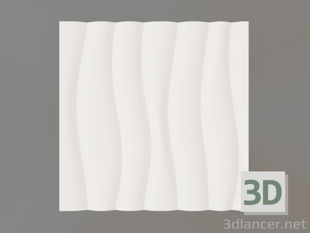 Modelo 3d Painel 3D de gesso Naos - preview