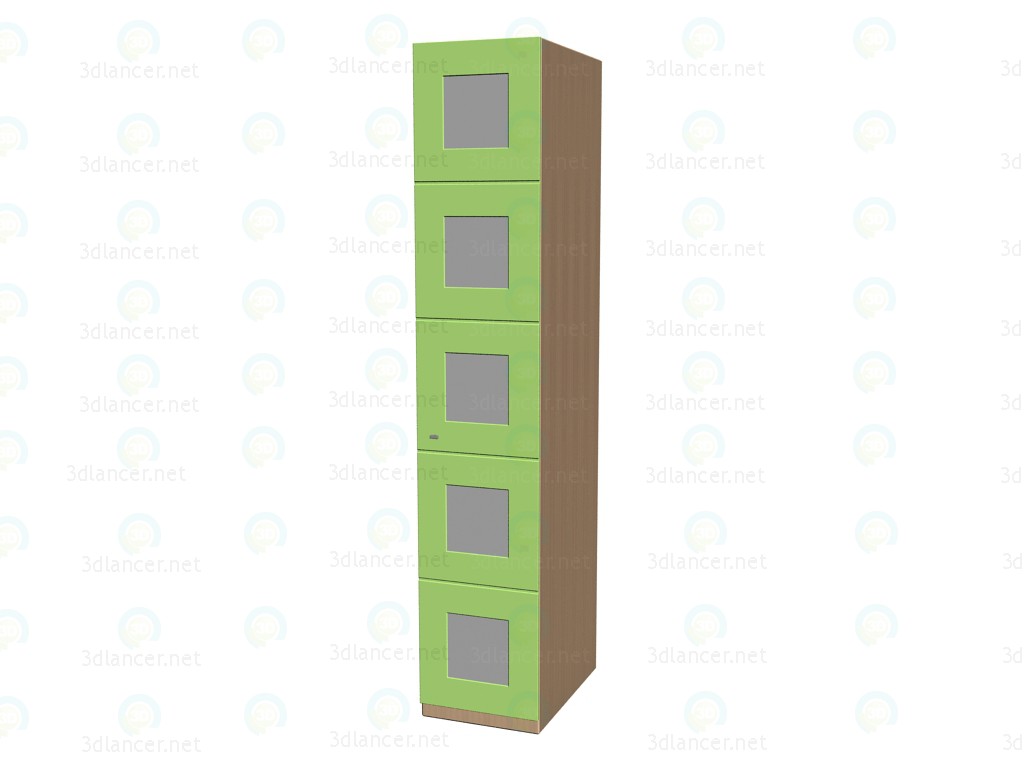 3D Modell Kleiderschrank 2 26H 321 - Vorschau