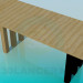 modèle 3D Longue table - preview