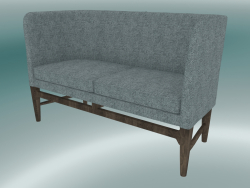 Double sofa Mayor (AJ6, H 82cm, 62x138cm, Smoked oiled oak, Hallingdal - 130)