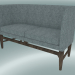 3d model Double sofa Mayor (AJ6, H 82cm, 62x138cm, Smoked oiled oak, Hallingdal - 130) - preview