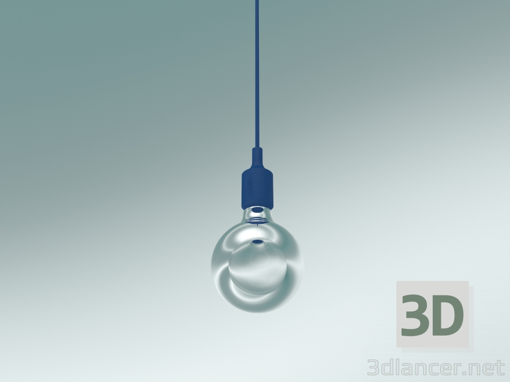 3d model Pendant lamp E27 (Blue) - preview