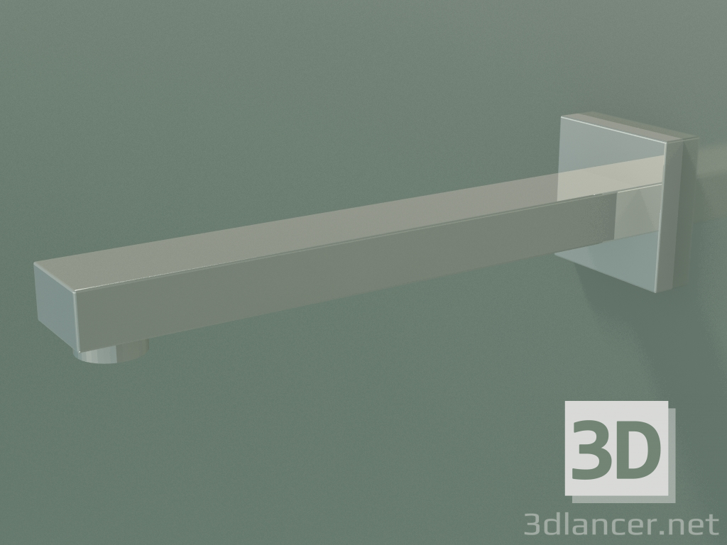 3D Modell Wandwaschbeckenauslauf ohne Abfallset (13 805 980-080010) - Vorschau