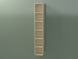 Wall tall cabinet (8DUAEC01, Bone C39, L 24, P 24, H 144 cm)